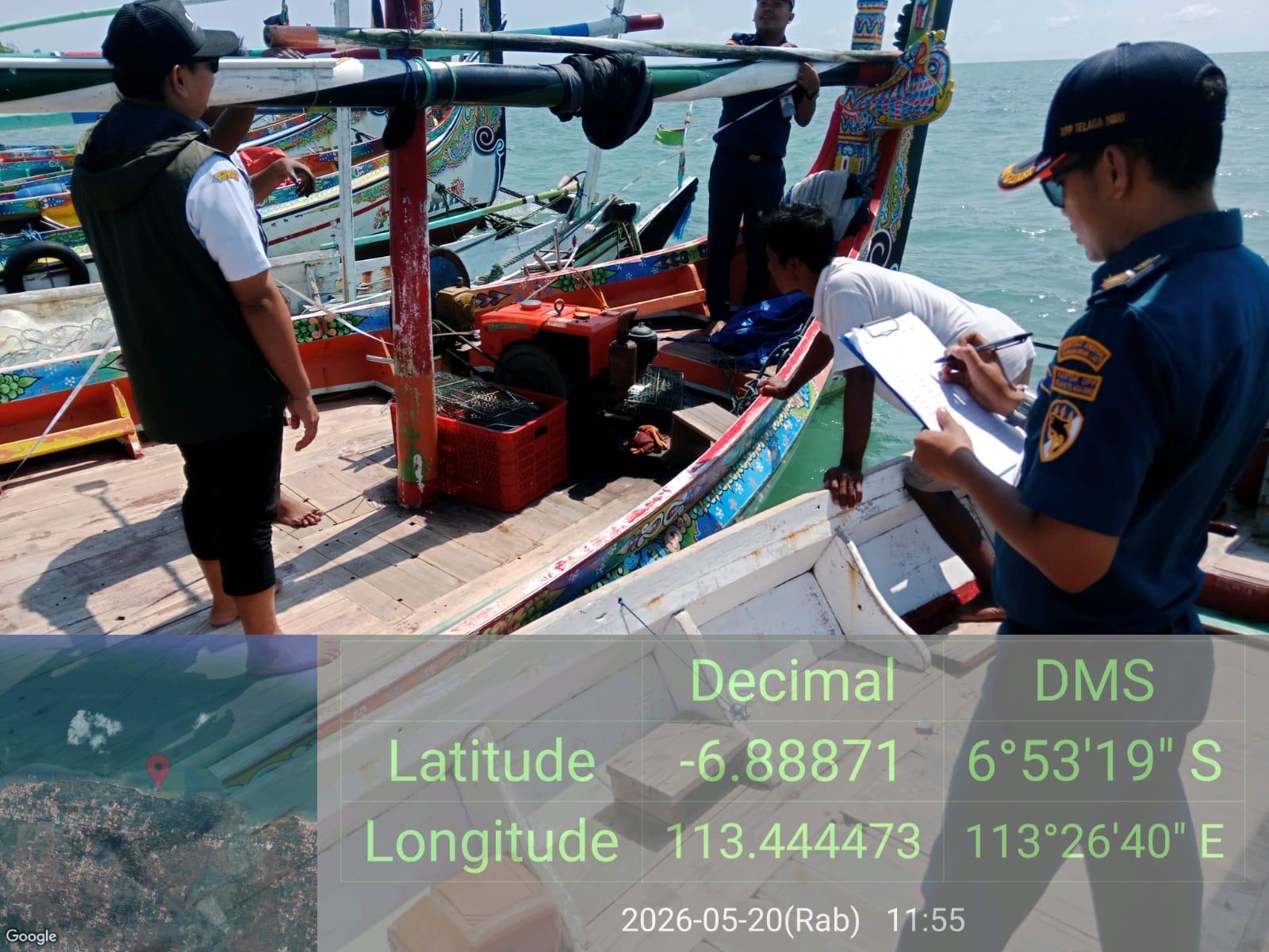 UPP Telaga Biru Bersama Instansi Terkait Lakukan Pengukuran 14 Kapal Nelayan di Sokobanah